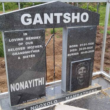 GANTSHO Nonayithi 1938-2020