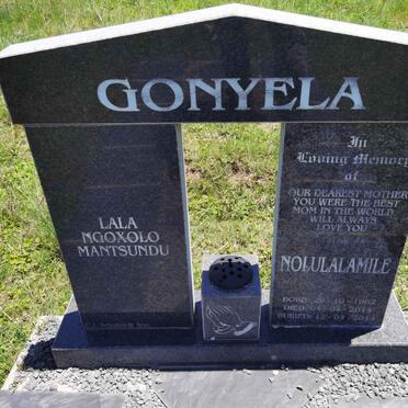 GONYELA Nolulalamile 1962-2014