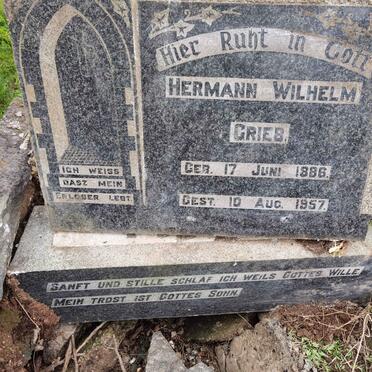 GRIEB Hermann Wilhelm 1886-1957