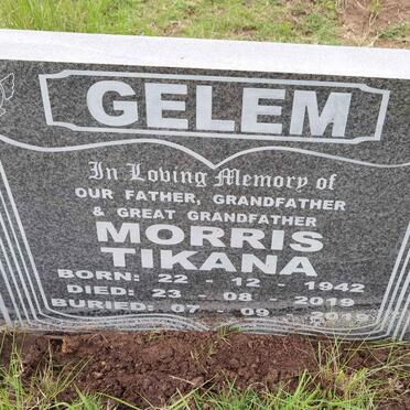 GELEM Morris Tikana 1942-2019