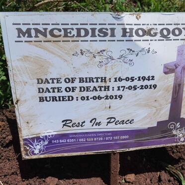HOGQOYI Mncedisi 1942-2019