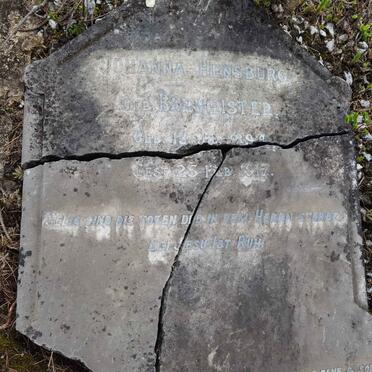 HENSBURG Johanna nee BURMEISTER 1894-1917