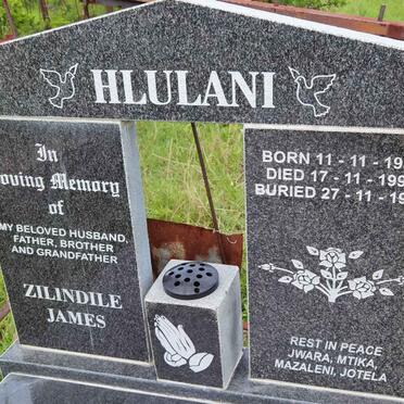 HLULANI Zilindile James 1931-1999
