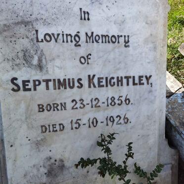 KEIGHTLEY Septimus 1856-1926
