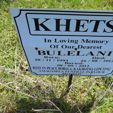 KHETSI Bulelani 1993-2012