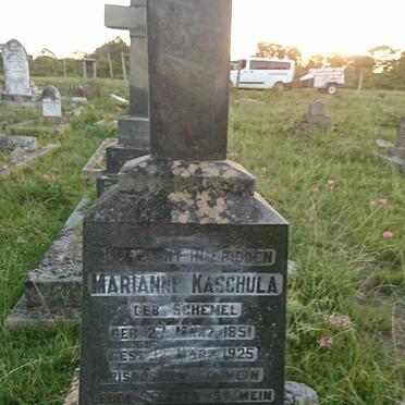 KASCHULA Marianne nee SCHEMEL 1851-1925