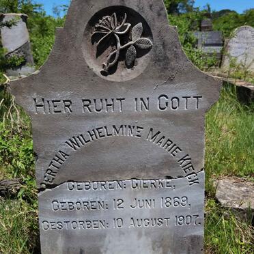 KIECK Bertha Wilhelmine Marie nee GIERKE 1869-1907