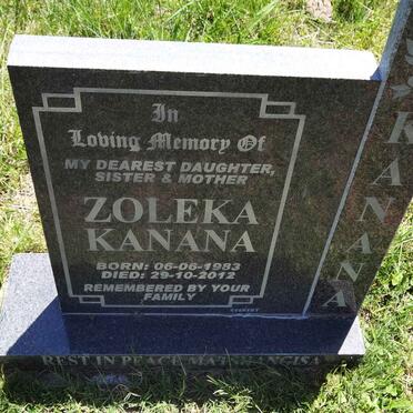 KANANA Zoleka 1983-2012