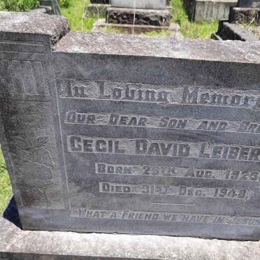 LEIBERUM Cecil David 192?-1948