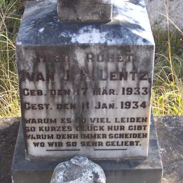 LENTZ Ivan J.H. 1933-1934