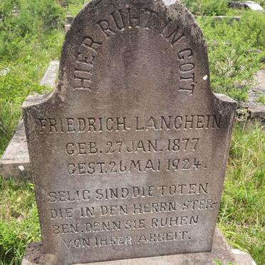 LANGHEIN Friedrich 1877-1924