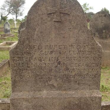 LENTZ Ernst Gustav 1896-1897