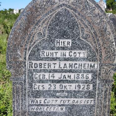 LANGHEIM Robert 1886-1928