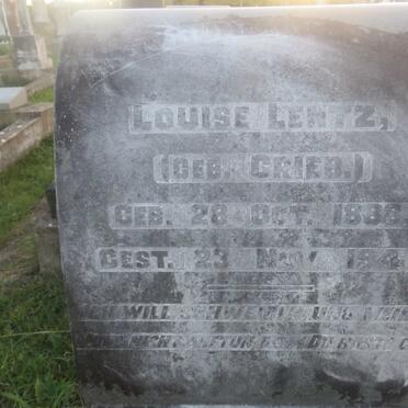 LENTZ Louise nee GRIEB 1888-1941
