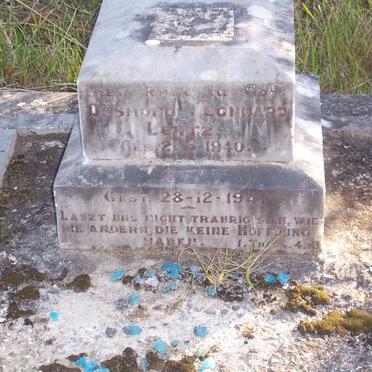 LENTZ Desmond Leonhard 1940-1941