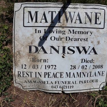 MATIWANE Daniswa 1972-2008