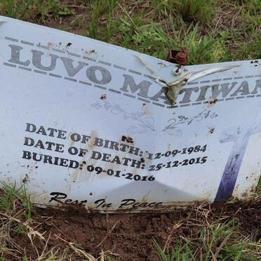 MATIWANE Luvo 1984-2015