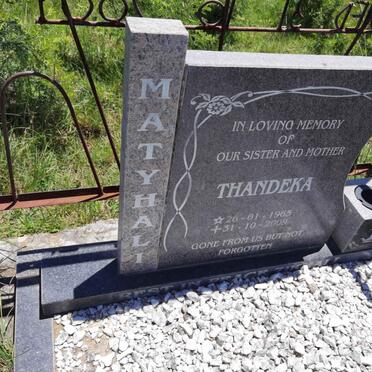 MATYHALI Thandeka 1965-2009