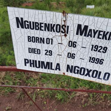 MAYEKISO Ngubenkosi 1929-1996