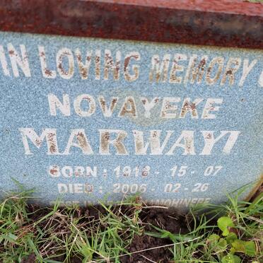 MARWAYI Novaeke 1918-2006