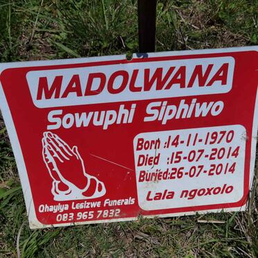 MADOLWANA Sowuphi Siphiwo 1970-2014