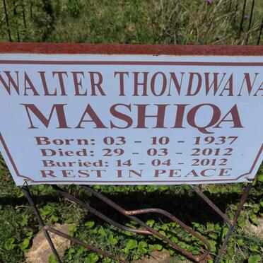 MASHIQA Walter Thondwana 1937-2012