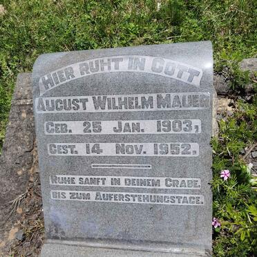 MAUER August Wilhelm 1903-1952