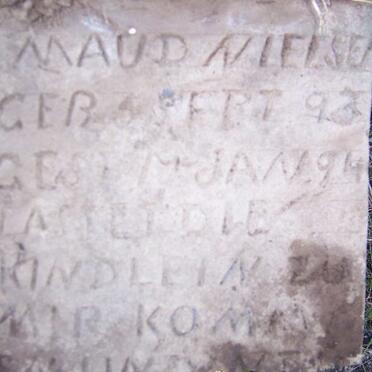 NIELSE Maud 1893-1894