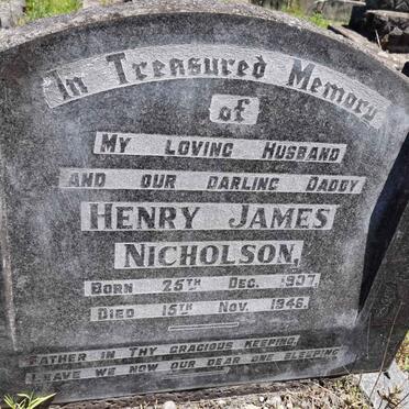 NICHOLSON Henry James 1907-1946