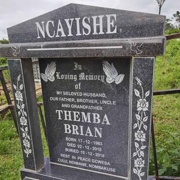 NCAYISHE Themba Brian 1963-2018