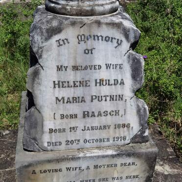 PUTNIN Helene Hulda Maria nee RAASCH 1886-1918