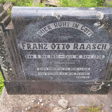RAASCH Franz Otto 1851-1936