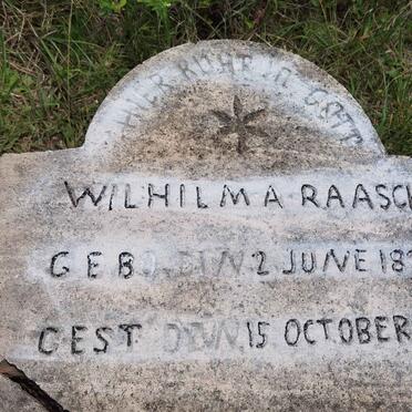 RAASCH Wilhilm A. 1824-1913