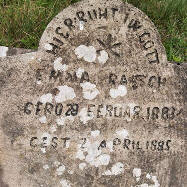 RAASCH Emma 1883-1885