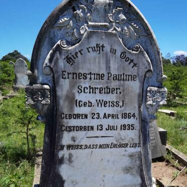 SCHREIBER Ernestine Pauline nee WEISS 1864-1935