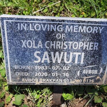 SAWUTI Xola Christopher 1983-2020