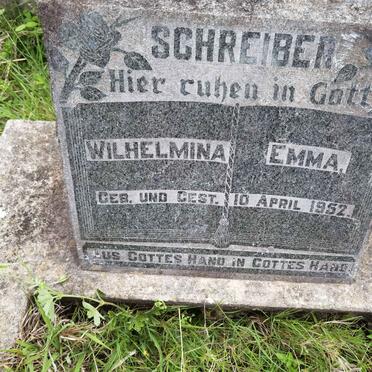 SCHREIBER Wilhelmina Emma 1952-1952