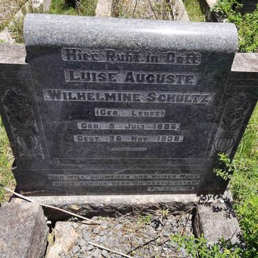SCHULTZ Luise Auguste Wilhelmine nee LENTZ 1886-1938