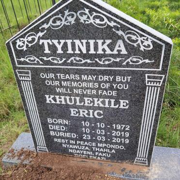TYINIKA Khulekile Eric 1972-2019