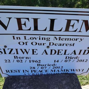 VELLEM Siziwe Adelaide 1962-2012