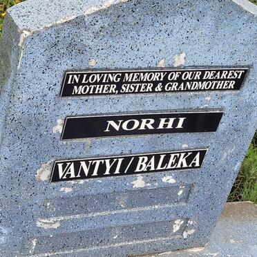 VANTYI Norhi nee BALEKA