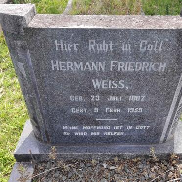 WEISS Hermann Friedrich 1882-1959