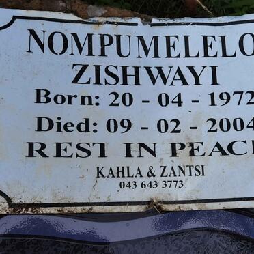 ZISHWAYI Nompumelelo 1972-2004