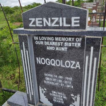 ZENZILE Nogqoloza 1940-2018