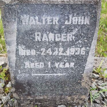 RANGER Walter John -1936