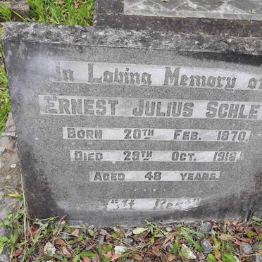 SCHLEY Ernest Julius 1870-1918