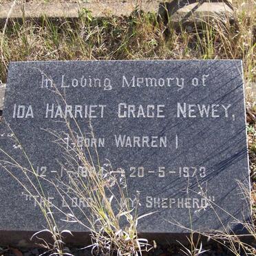NEWEY Ida Harriet Grace nee WARREN 1884-1973