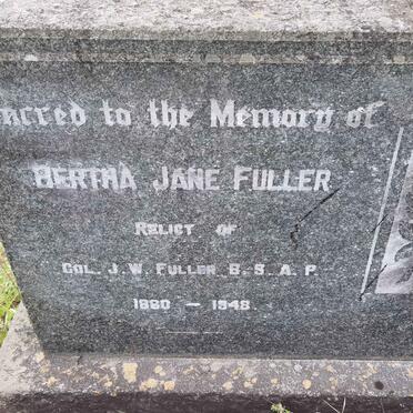 FULLER Bertha Jane 1860-1948