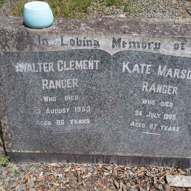 RANGER Walter Clement -1953 &amp; Kate Marsden -1965