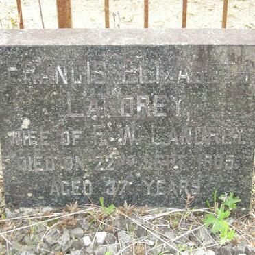 LANDREY Francis Elizabeth -1905